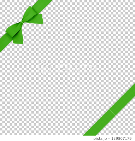 3D材質_絲帶_綠色 3D材質_絲帶_綠色 129807179