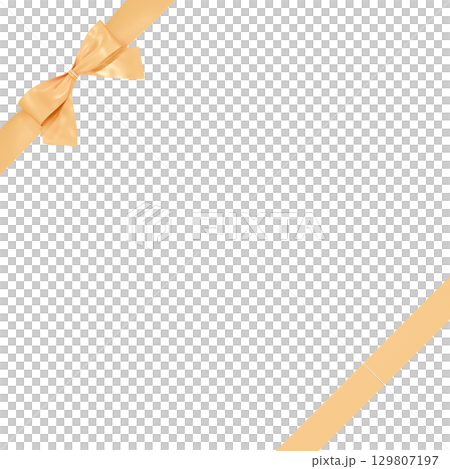 3D material_ribbon_gold 3D material_ribbon_gold 129807197