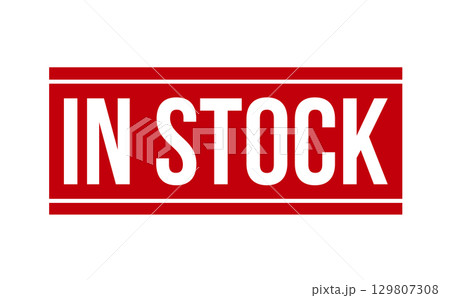 In Stock Rubber Stamp. Red In Stock Rubber Grunge Stamp Seal Vector Illustration - Vector In Stock Rubber Stamp. Red In Stock Rubber Grunge Stamp Seal Vector Illustration - Vector 129807308
