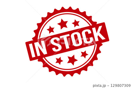 In Stock Rubber Stamp. Red In Stock Rubber Grunge Stamp Seal Vector Illustration - Vector In Stock Rubber Stamp. Red In Stock Rubber Grunge Stamp Seal Vector Illustration - Vector 129807309
