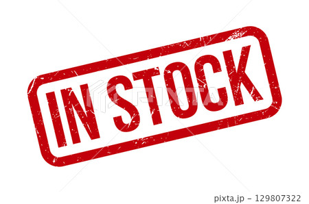 In Stock Rubber Stamp. Red In Stock Rubber Grunge Stamp Seal Vector Illustration - Vector In Stock Rubber Stamp. Red In Stock Rubber Grunge Stamp Seal Vector Illustration - Vector 129807322
