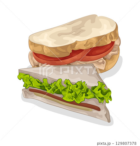 Illustration of Sandwich 129807378