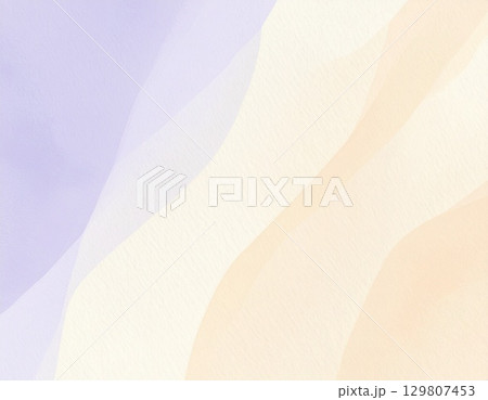 ラベンダーとベージュの水彩グラデーション背景 SNS動画用落ち着いた抽象デザイン 129807453