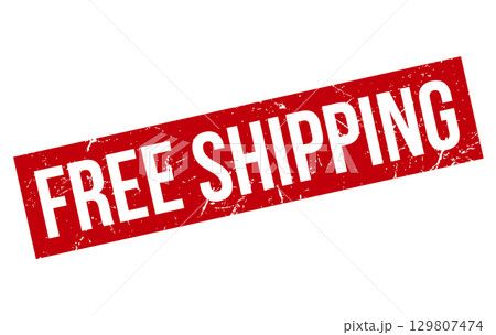Red Grunge Free Shipping Rubber Stamp Isolated On White Background Red Grunge Free Shipping Rubber Stamp Isolated On White Background 129807474
