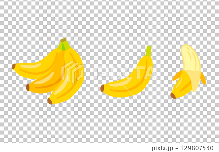 バナナのイラスト セット 129807530