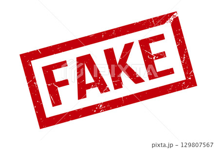 Fake Rubber Grunge Stamp Seal Vector Illustration Vector 129807567