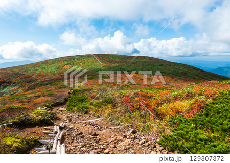 秋の栗駒山登山（栗駒山～秣岳） 129807872