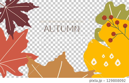 colorful fallen leaves frame colorful fallen leaves frame 129808092