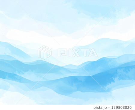 ライトブルーとホワイトの水彩グラデーション抽象背景 ビジネス動画向けデジタルデザインイメージ ライトブルーとホワイトの水彩グラデーション抽象背景 ビジネス動画向けデジタルデザインイメージ 129808820