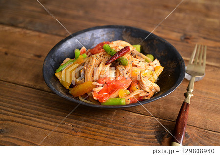 夏野菜のトマトパスタ 129808930