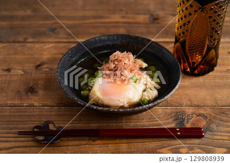 グリンピースと卵の煮物 129808939