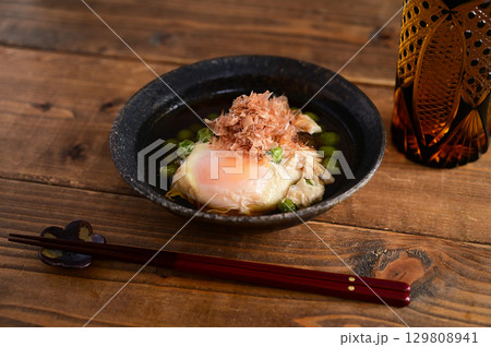 グリンピースと卵の煮物 129808941