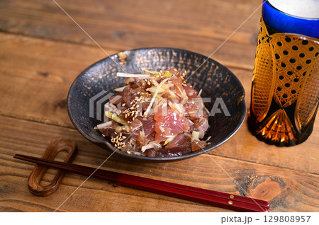 キハダマグロのタタキ キハダマグロのタタキ 129808957