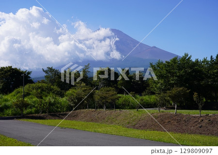 静岡県裾野市から望む夏の富士山 129809097