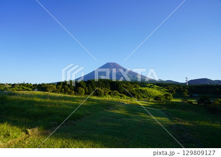 静岡県裾野市から望む夏の富士山 静岡県裾野市から望む夏の富士山 129809127