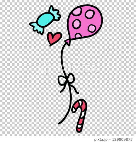 heart, animals, balloon 129809873