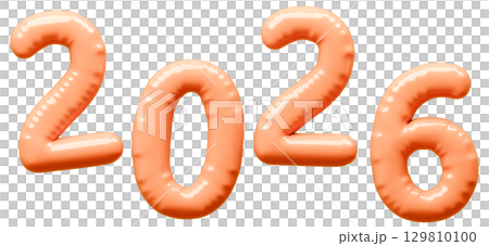 3D画像_風船_2026_オレンジ 129810100