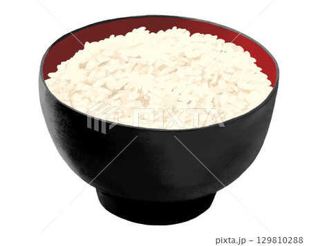 白飯(黒赤椀) 白飯(黒赤椀) 129810288