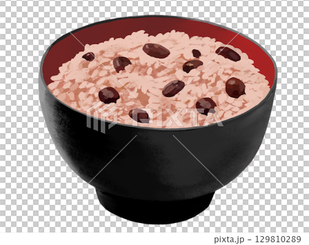 赤飯（黒赤椀） 129810289