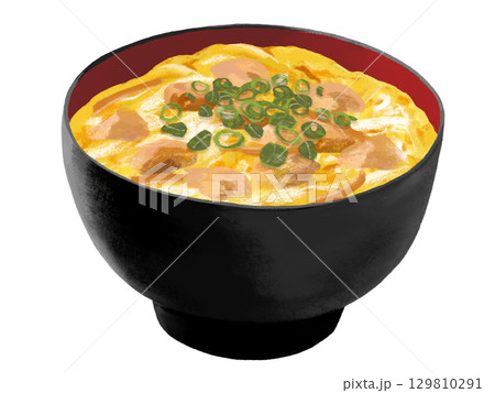 親子丼（黒赤椀） 129810291