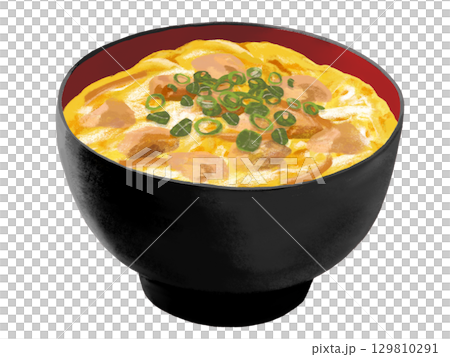 親子丼（黒赤椀） 129810291