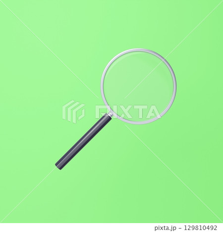 3Dイラスト_虫眼鏡 129810492