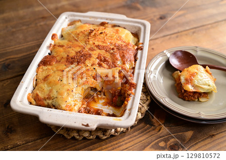 ミートソースポテトグラタン 129810572