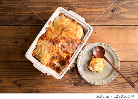 ミートソースポテトグラタン 129810574