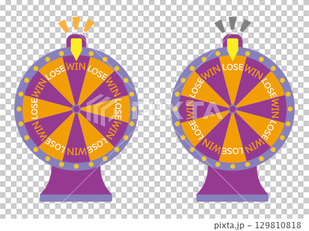 A set of roulette materials with simple English notation for winning and losing results A set of roulette materials with simple English notation for winning and losing results 129810818