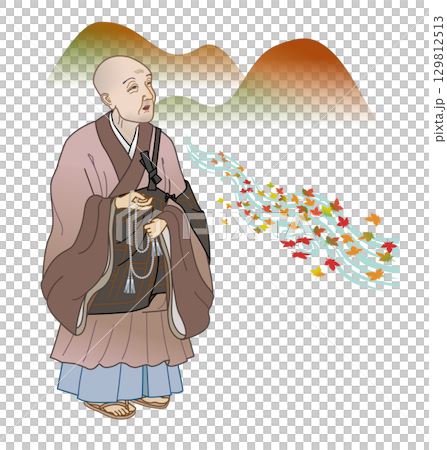 能因法師のイラスト　 129812513