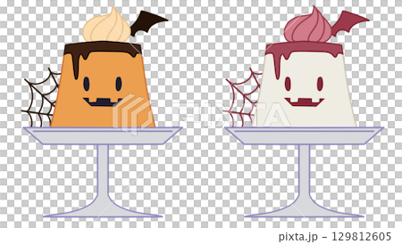 Halloween pudding set 129812605
