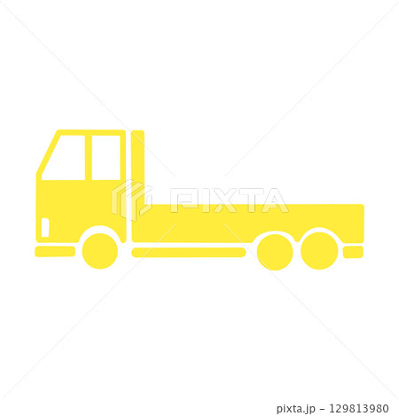 Flatbed Truck Icon/平ボディトラックのアイコン Flatbed Truck Icon/平ボディトラックのアイコン 129813980
