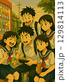 放課後の学生 129814113