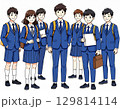 放課後の学生 129814114