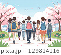 放課後の学生 129814116