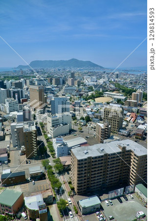 五稜郭タワー展望台眺望・南西方面(北海道・函館市) 五稜郭タワー展望台眺望・南西方面(北海道・函館市) 129814593