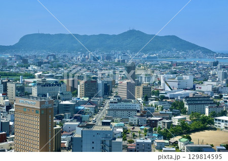 五稜郭タワー展望台眺望・南西方面(北海道・函館市) 五稜郭タワー展望台眺望・南西方面(北海道・函館市) 129814595
