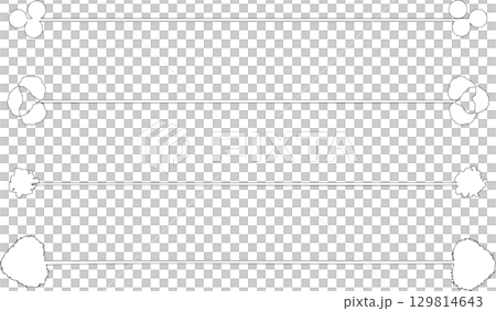 Simple hand-drawn lines and decorative line drawings 129814643