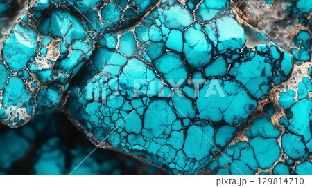 ターコイズの質感 / Turquoise Texture 129814710