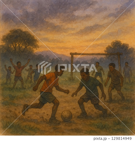 フットボール アメリカンフットボール サッカー 129814949