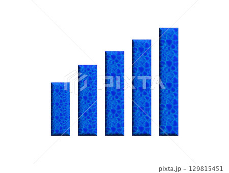 青いWi-Fi ロゴ マーク 電波 アンテナのイラスト アイコン ピクトグラム　 129815451