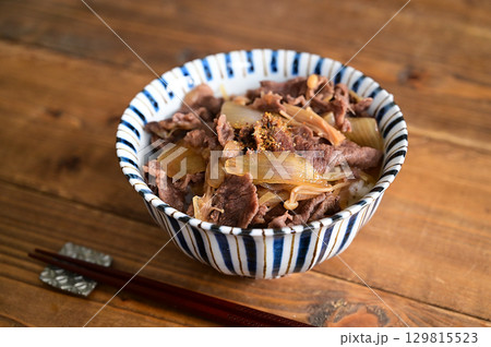 エノキ牛丼 129815523