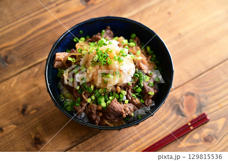 おろし牛丼 129815536
