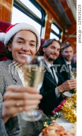 Holiday Train Celebration 129816228