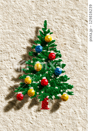 Colorful Christmas Tree 129816239