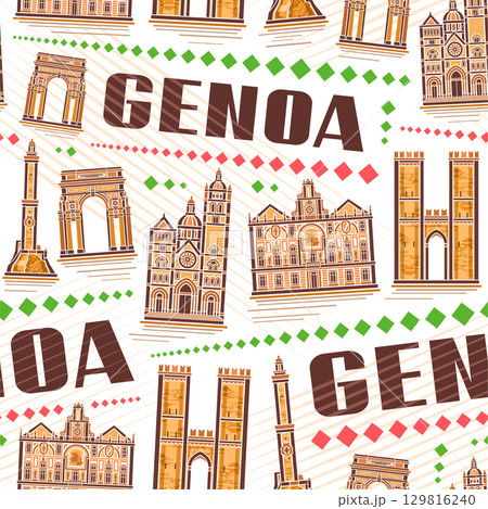 Vector Genoa Seamless Pattern 129816240