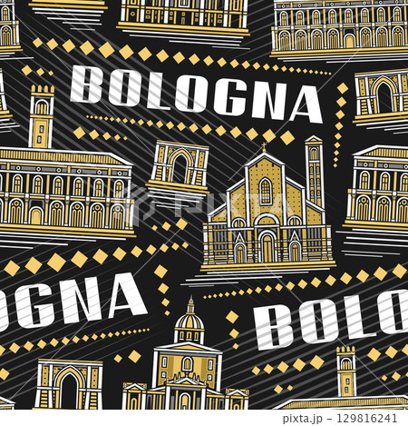 Vector Bologna Seamless Pattern Vector Bologna Seamless Pattern 129816241