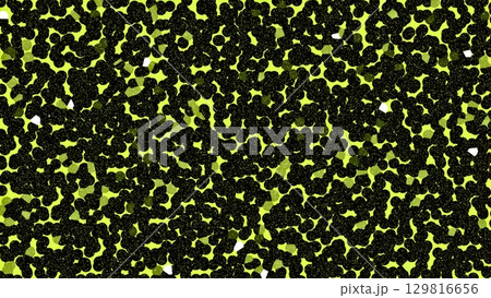 イエローとブラックの迷彩柄｜ぶち模様｜ミリタリー 129816656