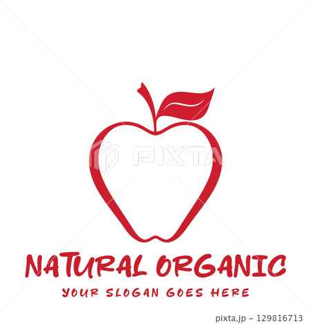 Iconic Apple Inspired Emblem 129816713