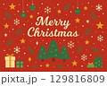 クリスマス　カード　ポスター 129816809